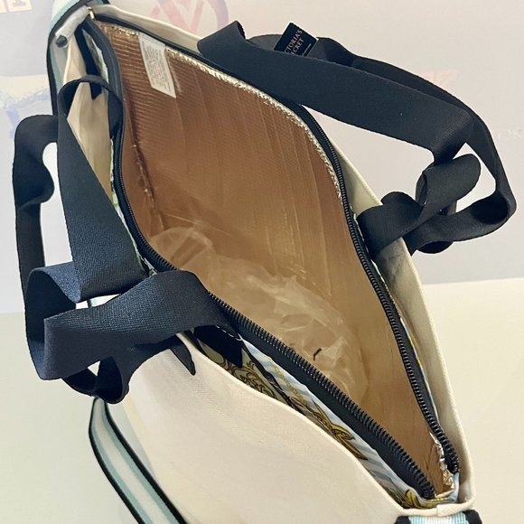 New Victoria's Secret 2 in 1 Carryall Tote with Removable Insulated Cooler Bag - Picture 5 of 9